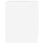 Voir la diapositive 4 : VIDAXL Table de chevet Blanc 40x40x50 cm Bois d'ingenierie