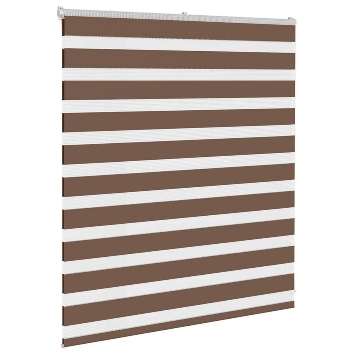 VIDAXL Store zebre marron 125x100cm largeur du tissu 120,9cm polyester