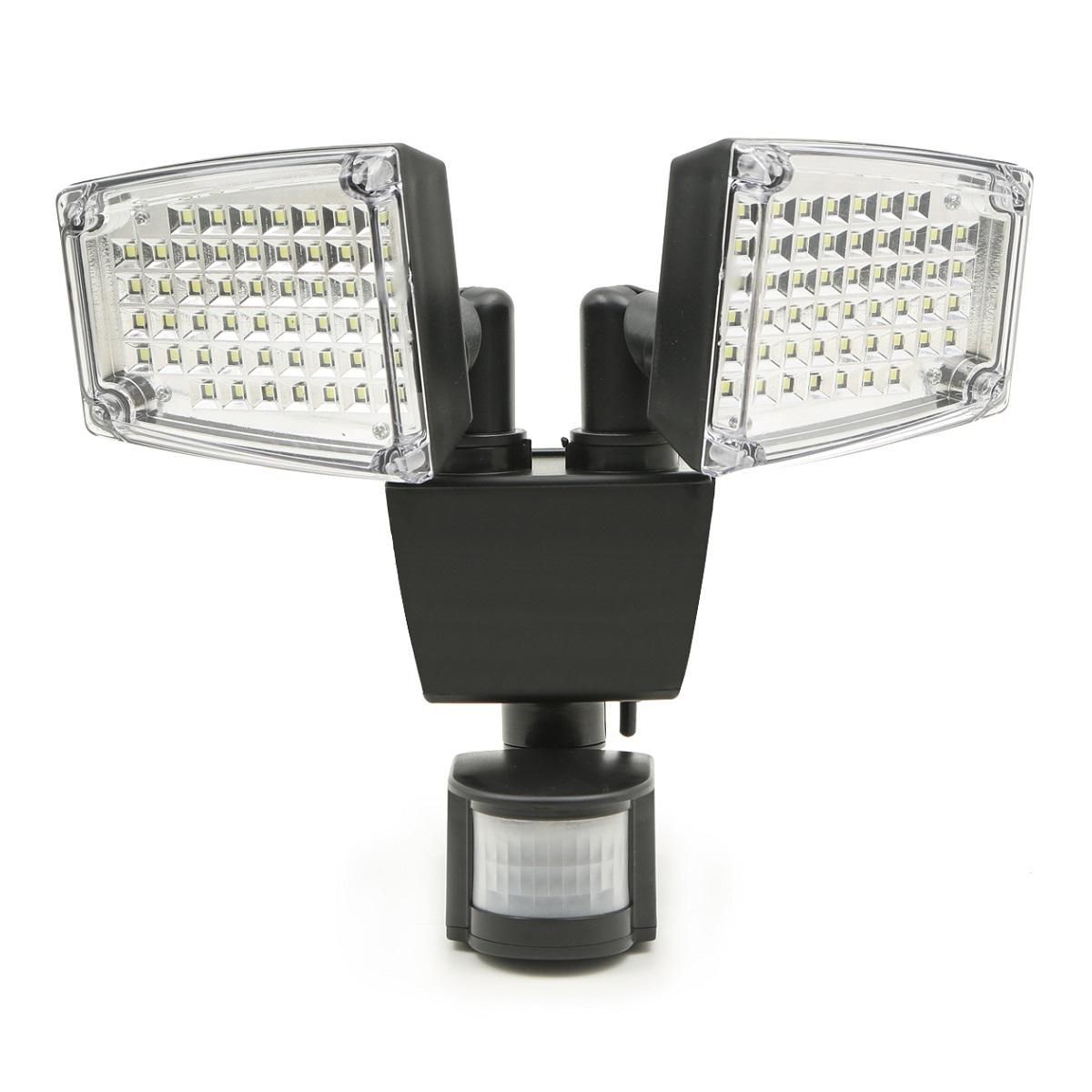 Projecteur solaire 2 têtes LED