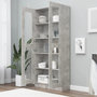 Voir la diapositive 3 : VIDAXL Armoire a vitrine Gris beton 82,5x30,5x185,5 cm Bois ingenierie