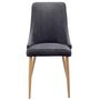Voir la diapositive 6 : Rendez vous déco Lot de 2 chaises en velours gris - Vinni