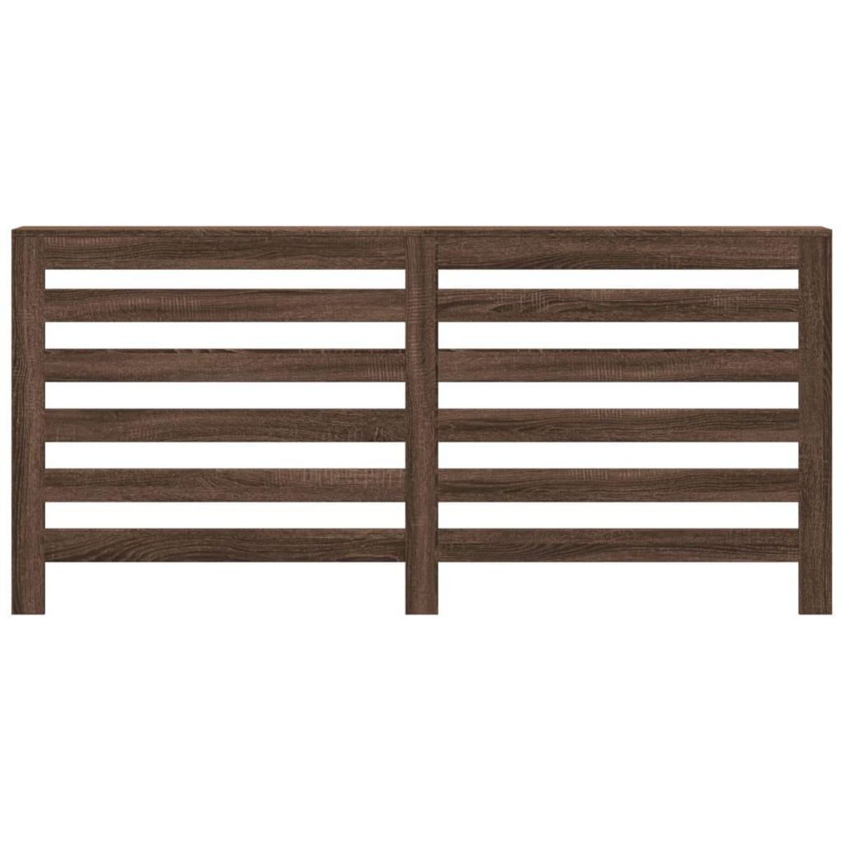 VIDAXL Cache-radiateur chene marron 175x20x82 cm bois d'ingenierie