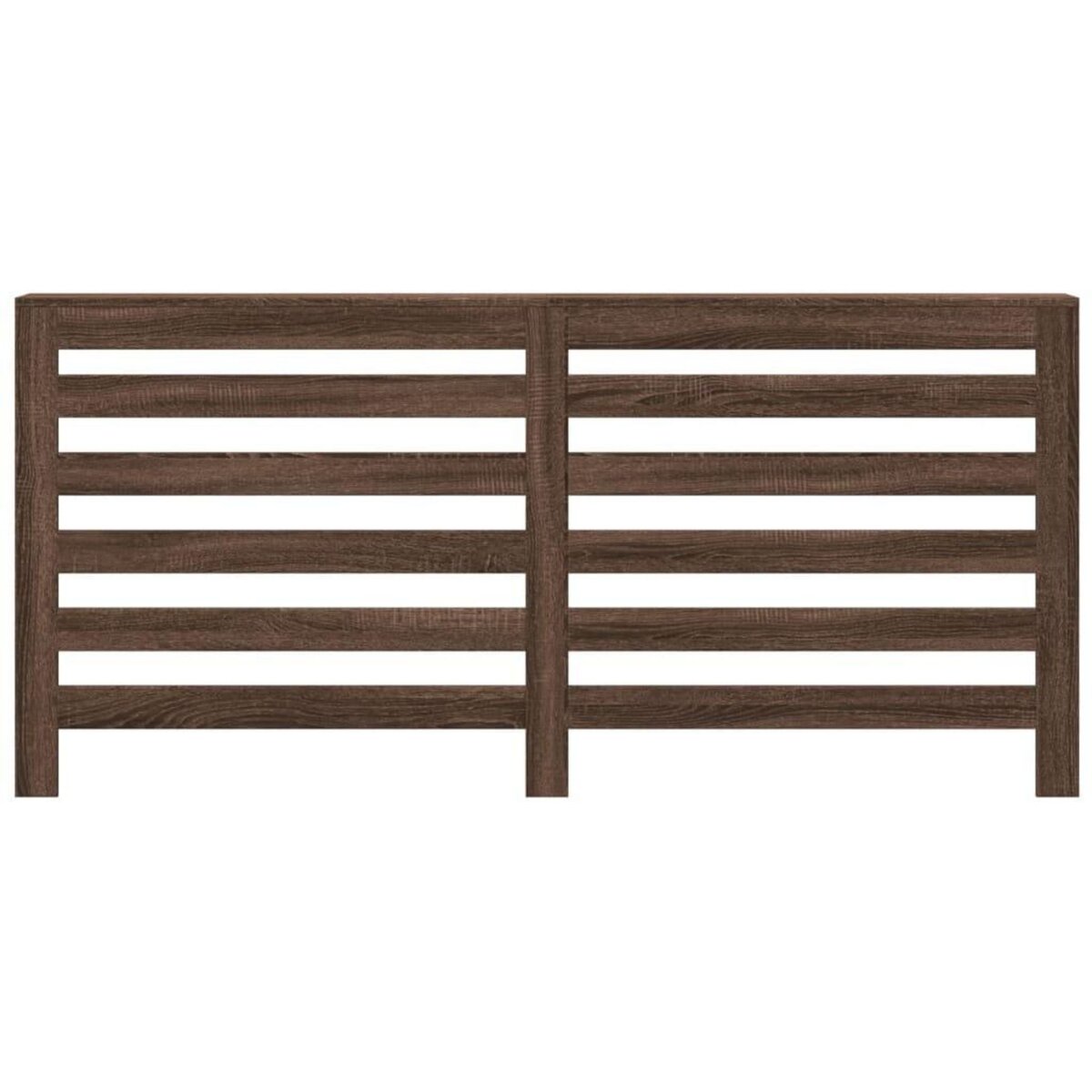 VIDAXL Cache-radiateur chene marron 175x20x82 cm bois d'ingenierie