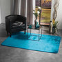 Voir la diapositive 4 : Paris Prix Tapis Uni en Flanelle  Flanou  120x170cm Bleu