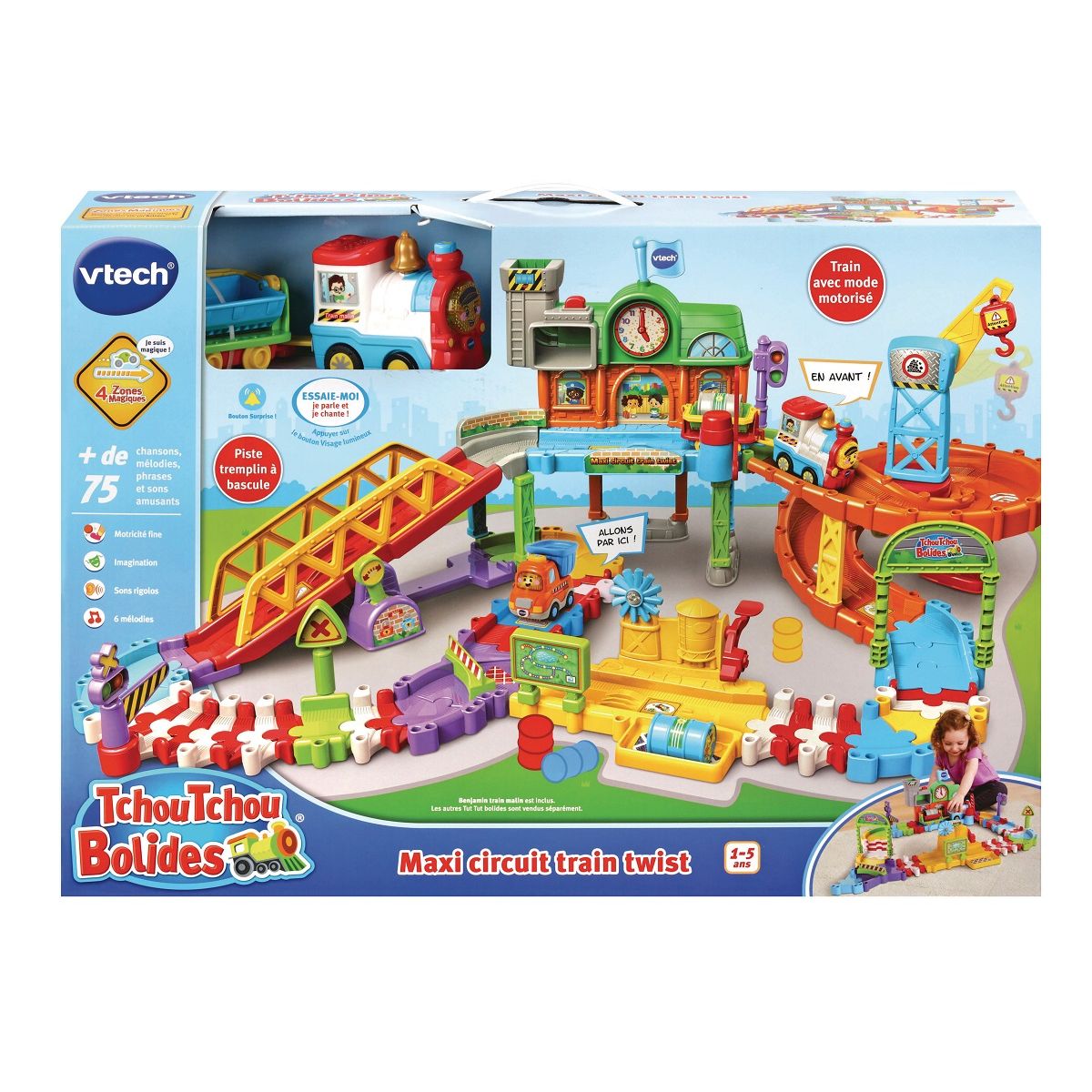 VTECH Maxi circuit train twist + Benjamin train malin - Tchou tchou bolides