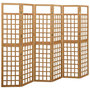Voir la diapositive 1 : VIDAXL Cloison de separation a 6 panneaux/treillis bois sapin massif