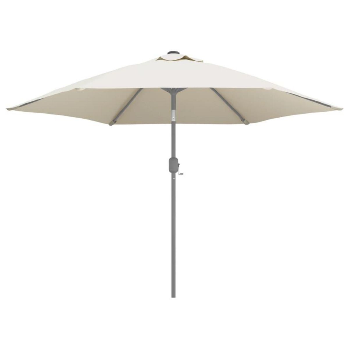 VIDAXL Tissu de remplacement pour parasol d'exterieur Blanc 300 cm