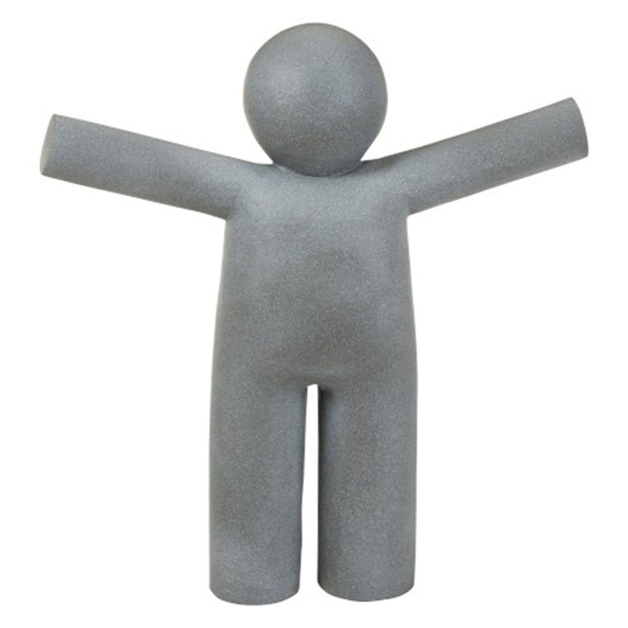 J-LINE Statuette déco  p'tit maurice  90cm gris