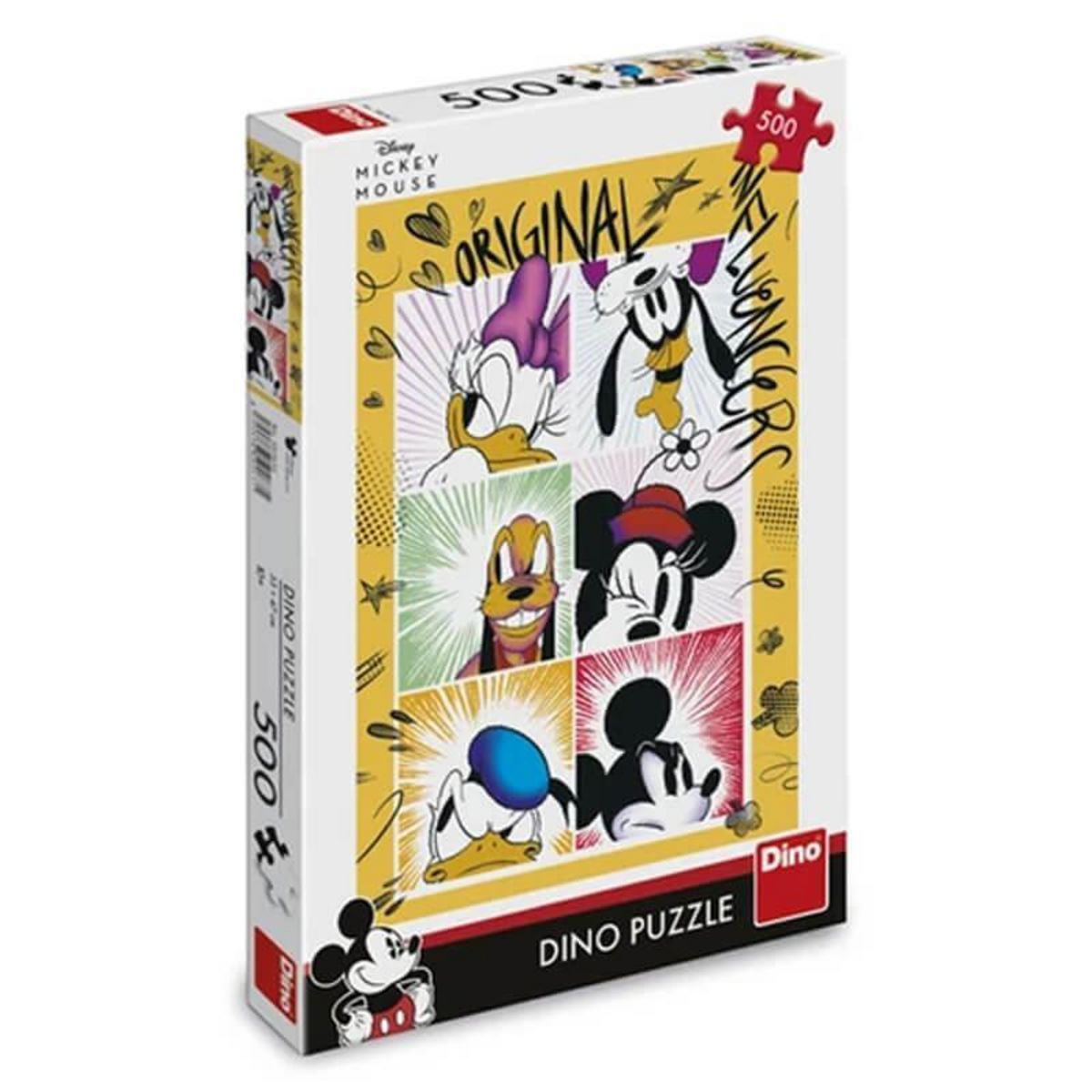 DINO Puzzle 500 pièces : La bande de Mickey, Disney