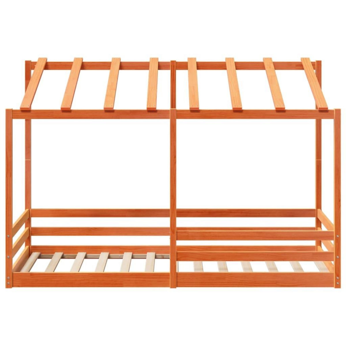 VIDAXL Lit pour enfants sans matelas cire marron 90x200 cm pin massif