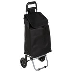 B BASIC & CO Chariot de Marché  Aquarelle  30L Noir