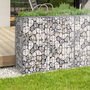 Voir la diapositive 2 : ID MARKET Lot de 2 gabions pour pierre 100 x 30 x 80 cm