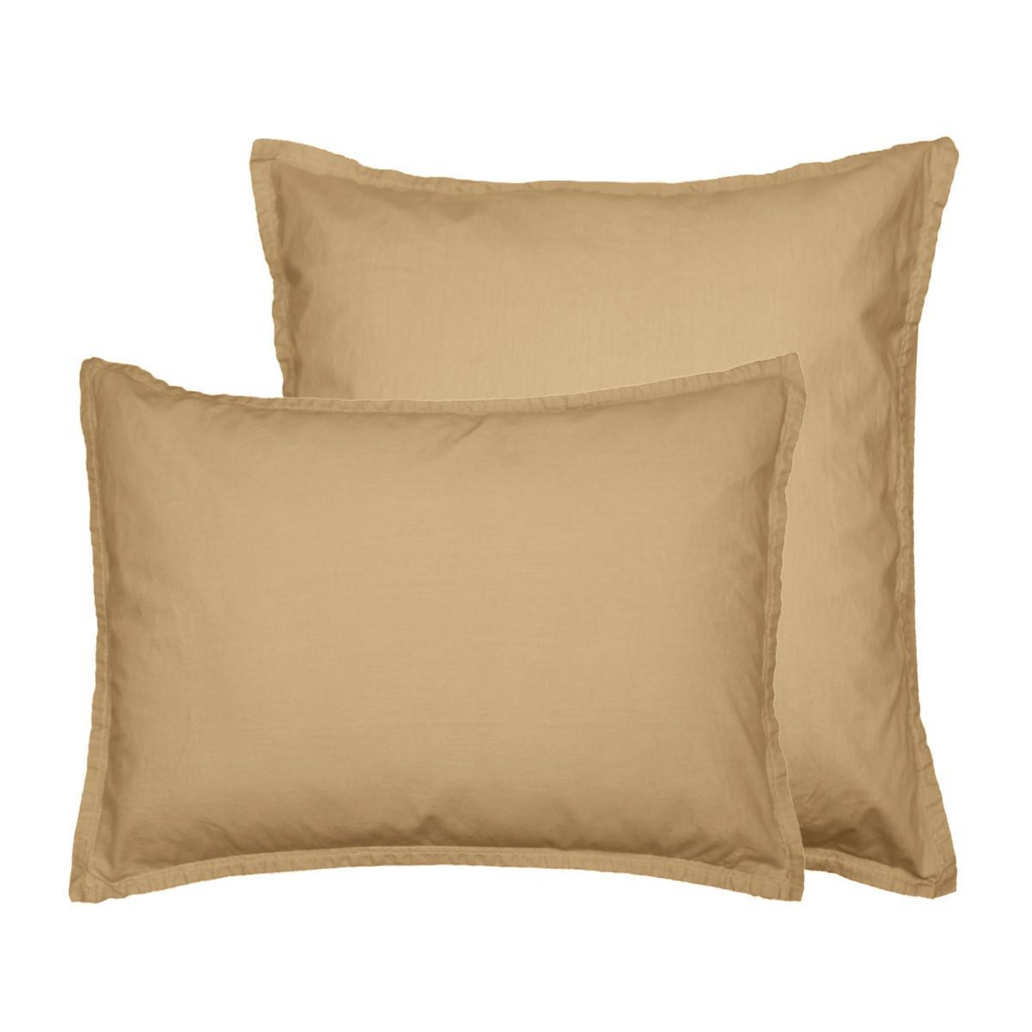 Sensei Maison Lot de 2 taies d'oreiller en coton STUDIO. Coloris disponibles : Blanc, Vert, Bleu, Beige, Gris, Rose, Rouge