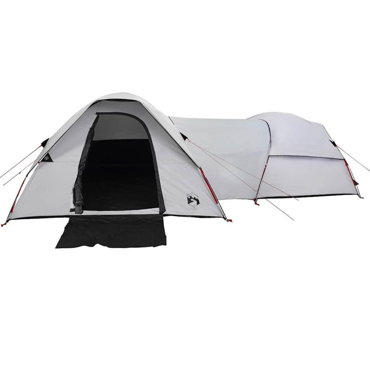 VIDAXL Tente de camping 5 personnes blanc tissu occultant impermeable
