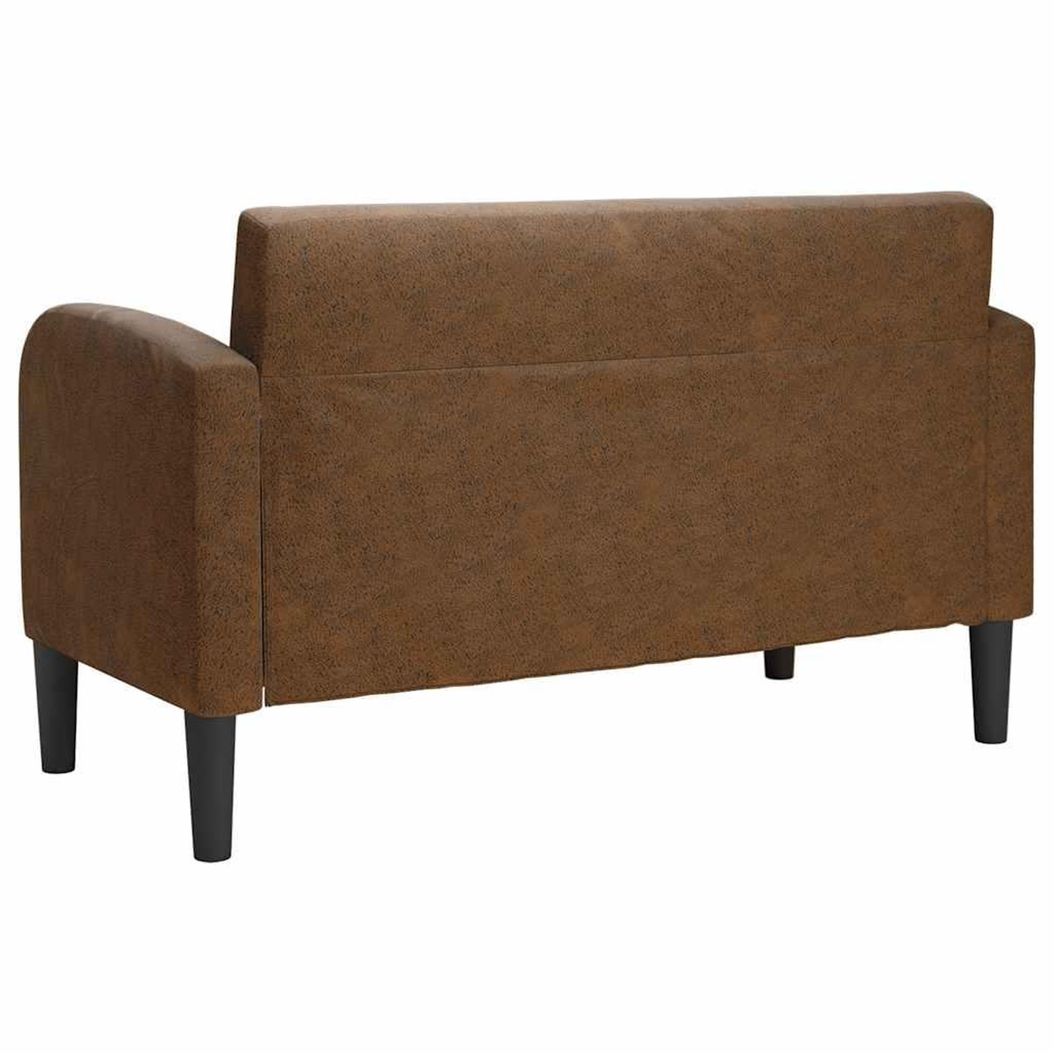 Voir la diapositive 5 : VIDAXL Canape causeuse marron 110 cm similicuir