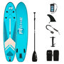 Voir la diapositive 1 : ROHE Stand Up Paddle gonflable INDIANA BLUE ROHE 10'6'' (320cm) 30'' (76cm) 6'' (15cm) avec Pompe, Pagaie, Leash et Sac de transport