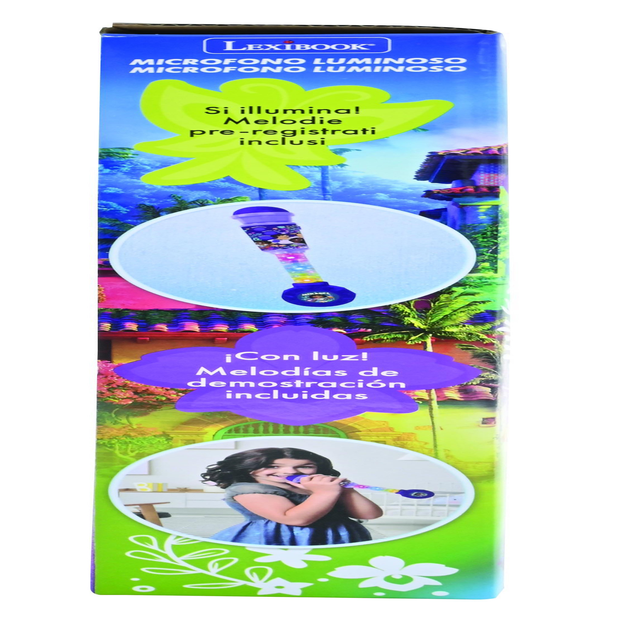 Voir la diapositive 6 : Lexibook Microphone Encanto avec tube lumineux et enceinte