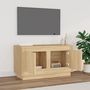 Voir la diapositive 3 : VIDAXL Meuble TV chene sonoma 80x35x45 cm bois d'ingenierie
