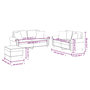 Voir la diapositive 6 : VIDAXL Ensemble de canapes 3 pcs avec coussins gris similicuir