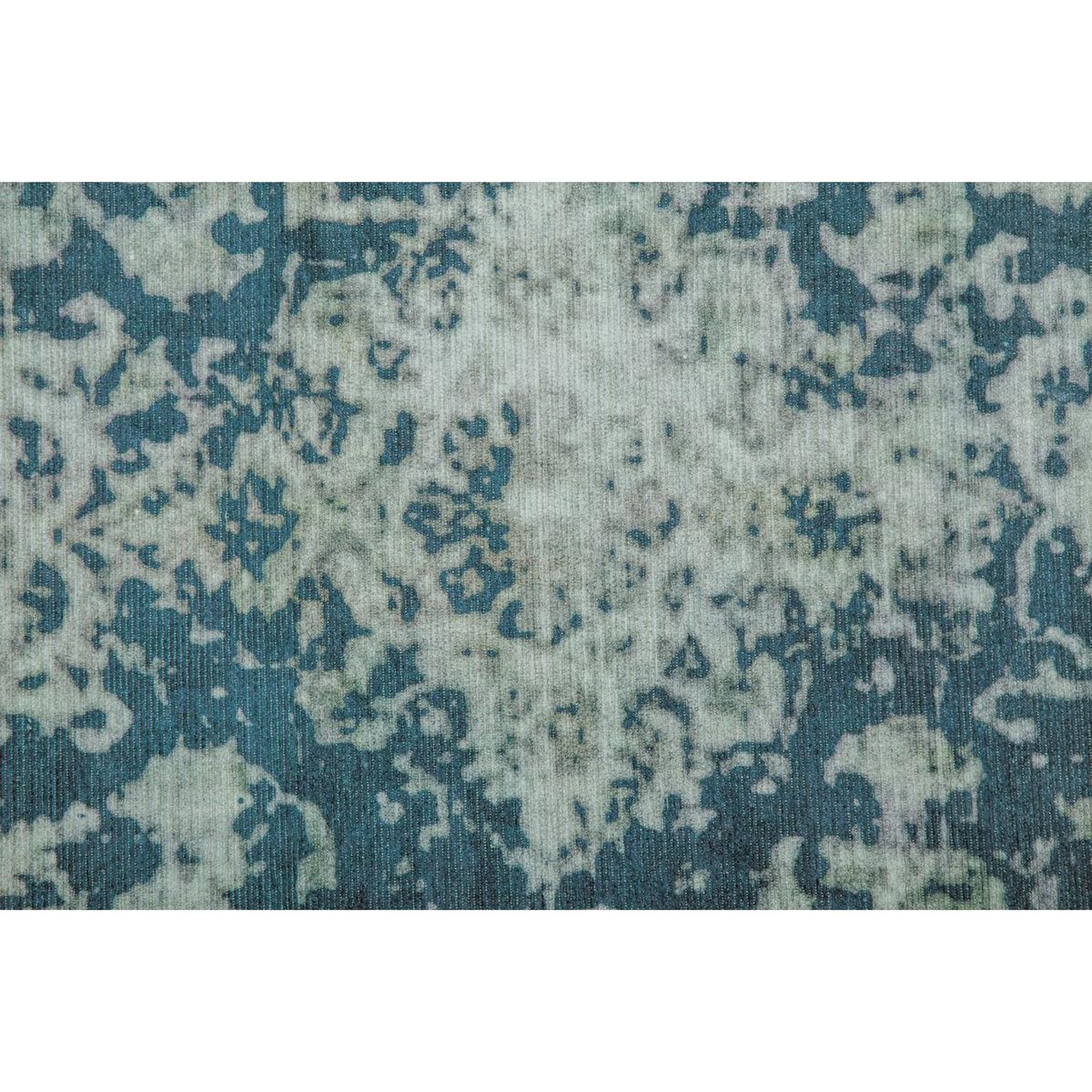 Voir la diapositive 3 : Paris Prix Tapis Rétro à Poils Courts  Vintage  Bleu Pétrole