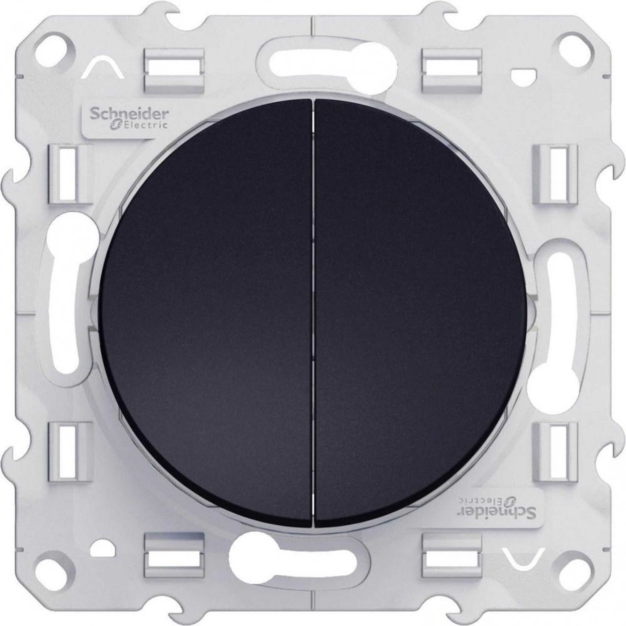 Schneider Electric Double interrupteur va-et-vient à assembler Odace SCHNEIDER ELECTRIC anthracite