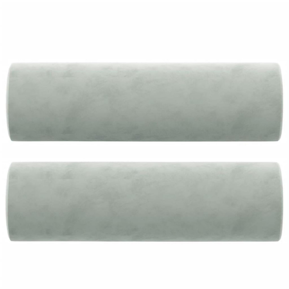 VIDAXL Canape 2 places avec oreillers gris clair 120 cm velours
