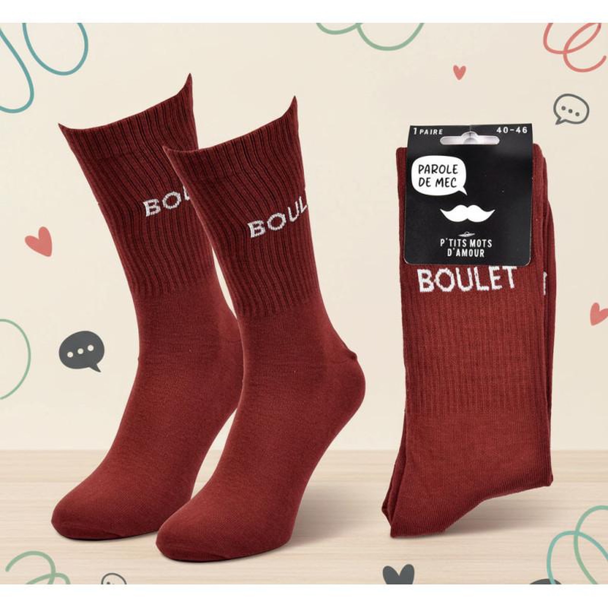 Voir la diapositive 3 : OZABI OZABI Chaussettes Homme Message Humoristiques