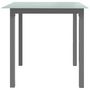 Voir la diapositive 3 : VIDAXL Table de jardin Gris clair 80x80x74 cm Aluminium et verre