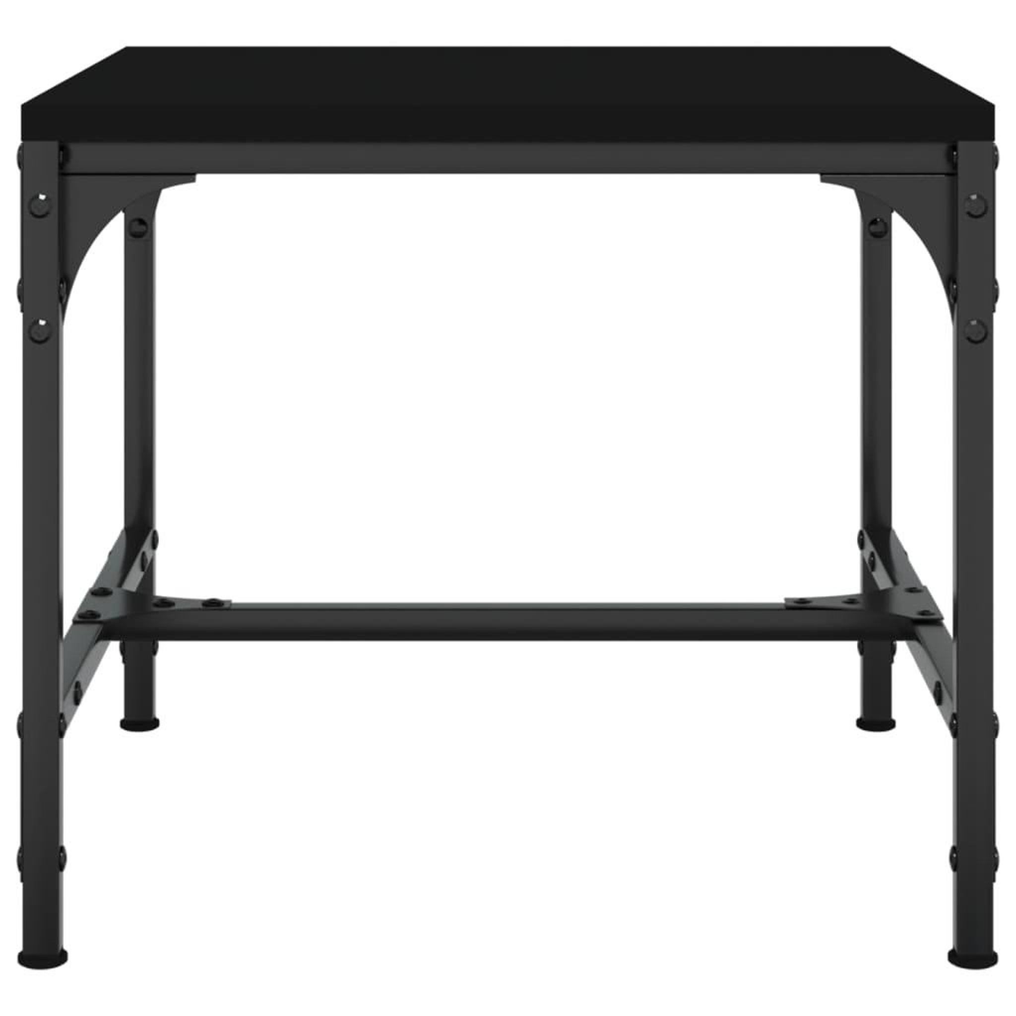 Voir la diapositive 4 : VIDAXL Table basse Noir 50x50x35 cm Bois d'ingenierie