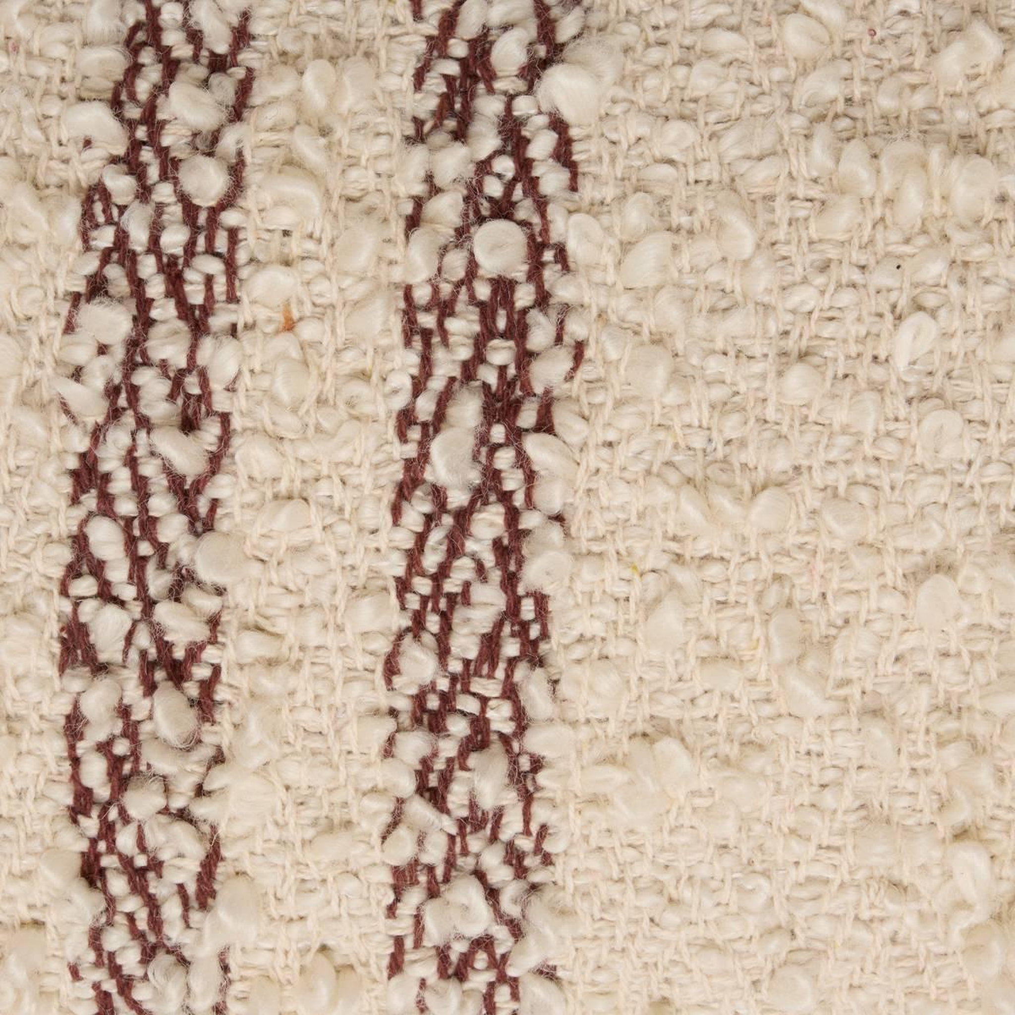 Voir la diapositive 4 : ATMOSPHERA Coussin déco bouclette  beryl  30x50cm marron tonka
