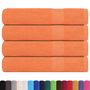 Voir la diapositive 2 : VIDAXL Serviettes de sauna 4 pcs orange 80x200 cm 360 g m² 100% coton