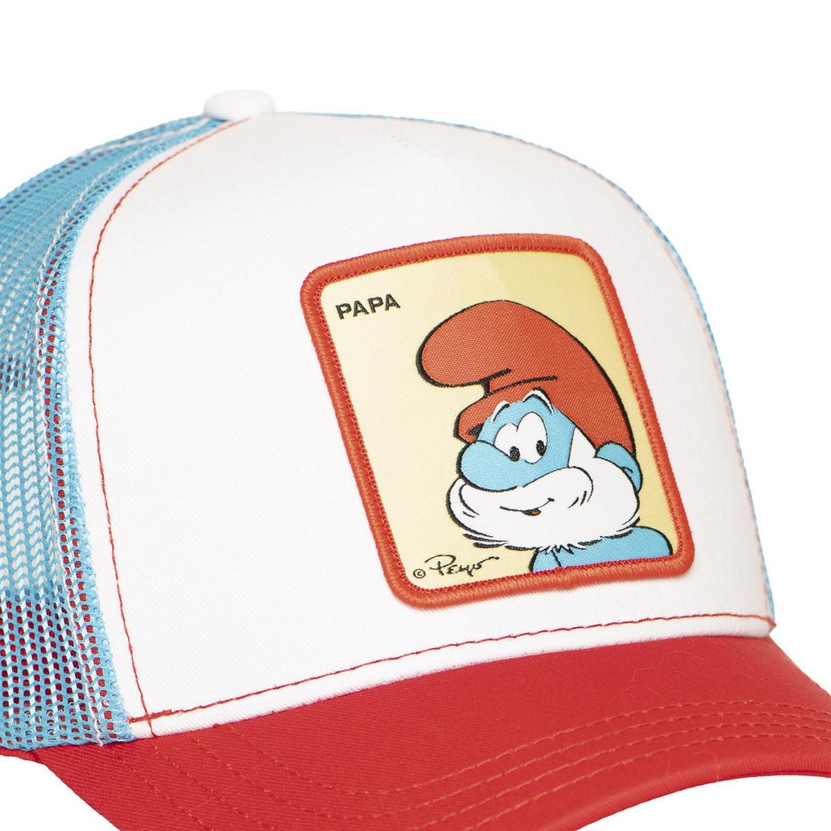 CAPSLAB Casquette trucker avec filet The Smurfs Papa