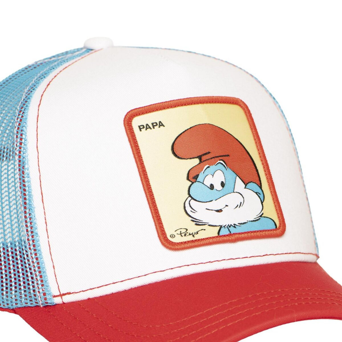 CAPSLAB Casquette trucker avec filet The Smurfs Papa