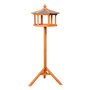Voir la diapositive 1 : HOMCOM Mangeoire sur pied nichoir a plateau station a oiseau bois pour exterieur 113 cm
