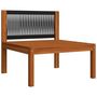 Voir la diapositive 5 : VIDAXL Salon de jardin 2 pcs avec coussins Bois d'acacia solide