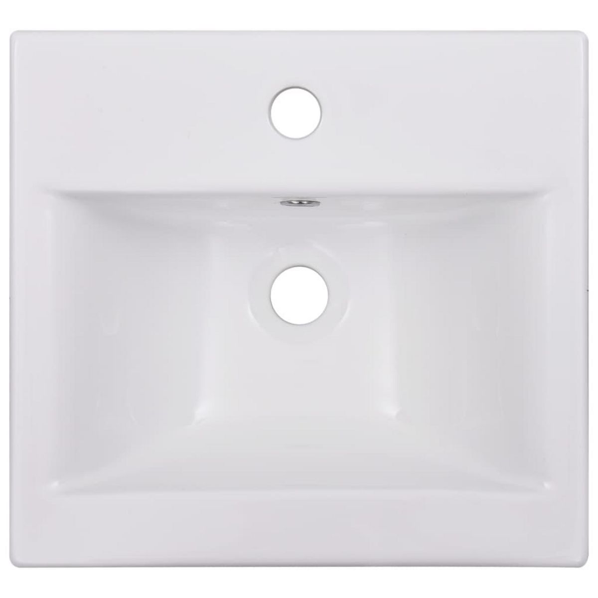 VIDAXL Lavabo encastre 42 x 39 x 18 cm Ceramique Blanc