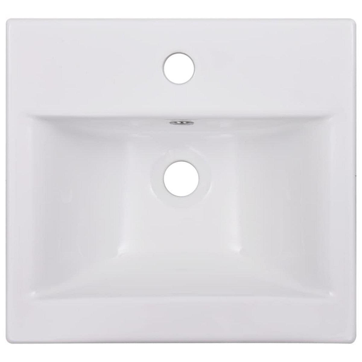 VIDAXL Lavabo encastre 42 x 39 x 18 cm Ceramique Blanc