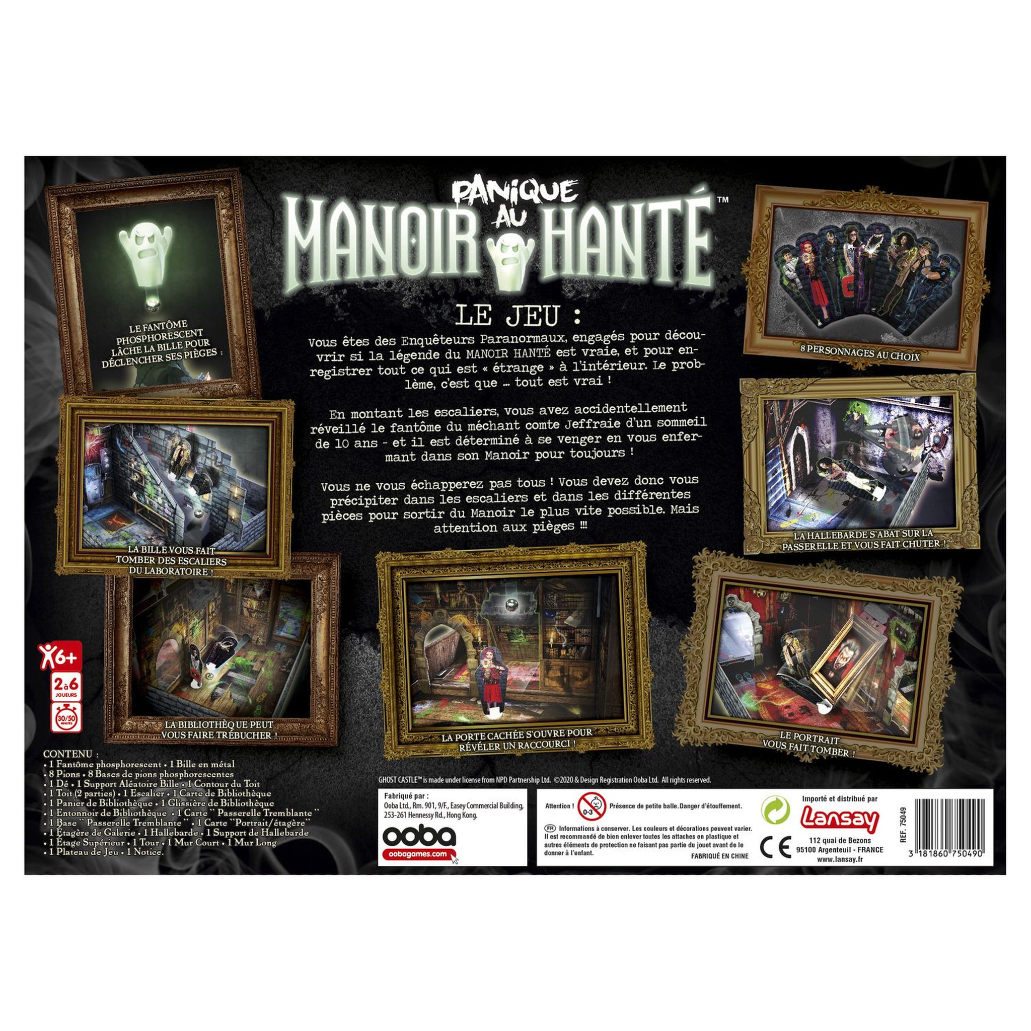 Voir la diapositive 3 : LANSAY Jeu Panique au manoir hanté