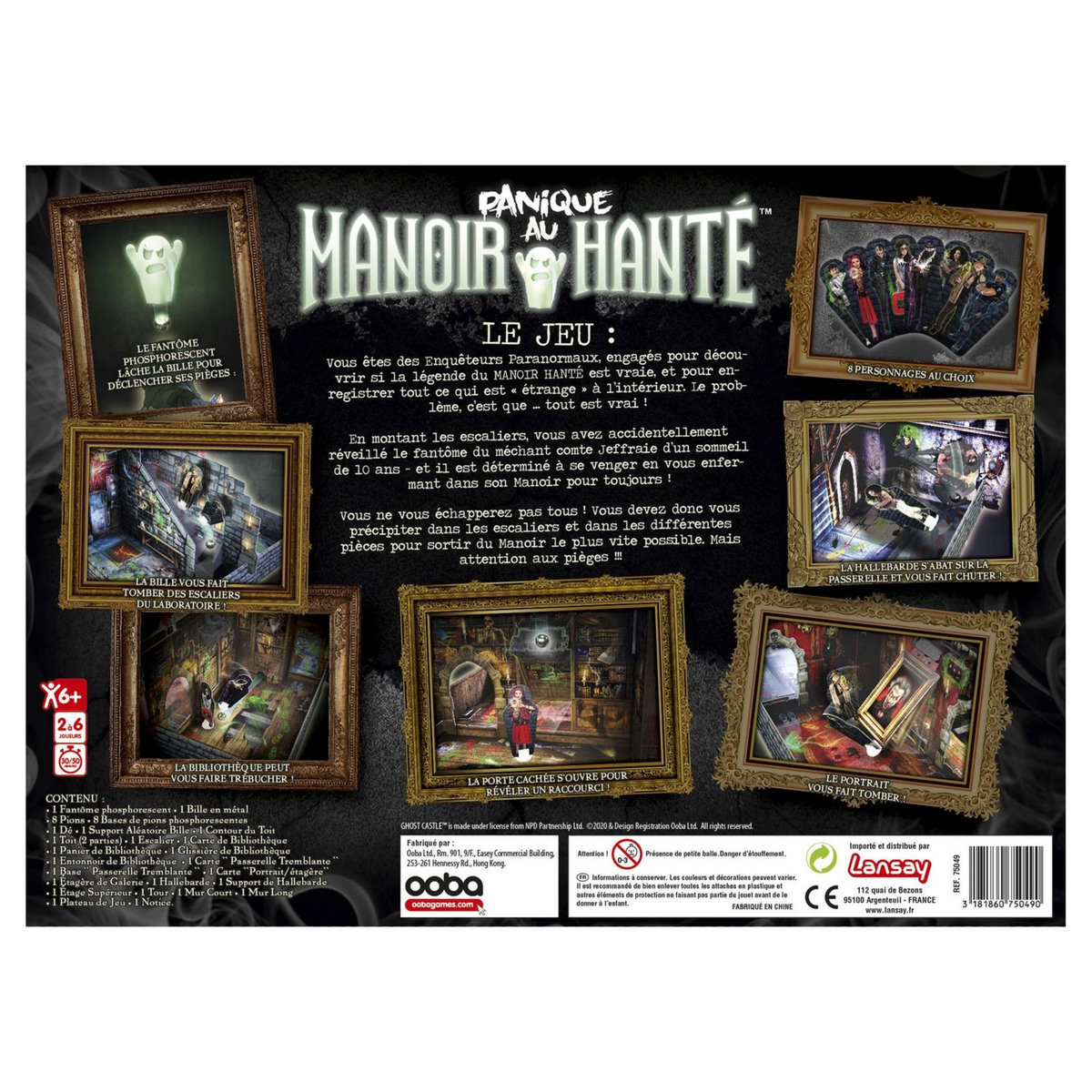 LANSAY Jeu Panique au manoir hanté