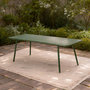 Voir la diapositive 2 : CONCEPT USINE Table de jardin 8-10 places 200cm verte BERGAME