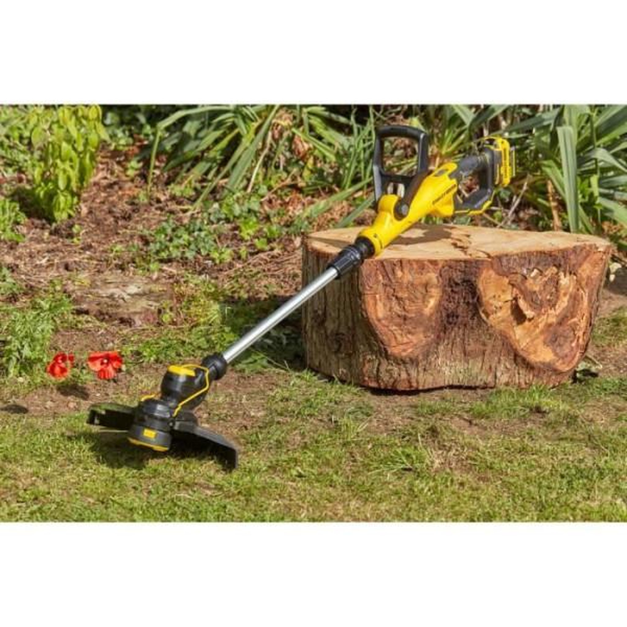 Voir la diapositive 2 : STANLEY FATMAX Coupe-bordure électrique sans fil + batterie 4Ah + chargeur - Stanley Fatmax - SFMCST933M1-QW - 18V - 33 cm