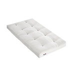 IDLITERIE Matelas futon écru latex et fibres, confort et fabrication française. Coloris disponibles : Blanc
