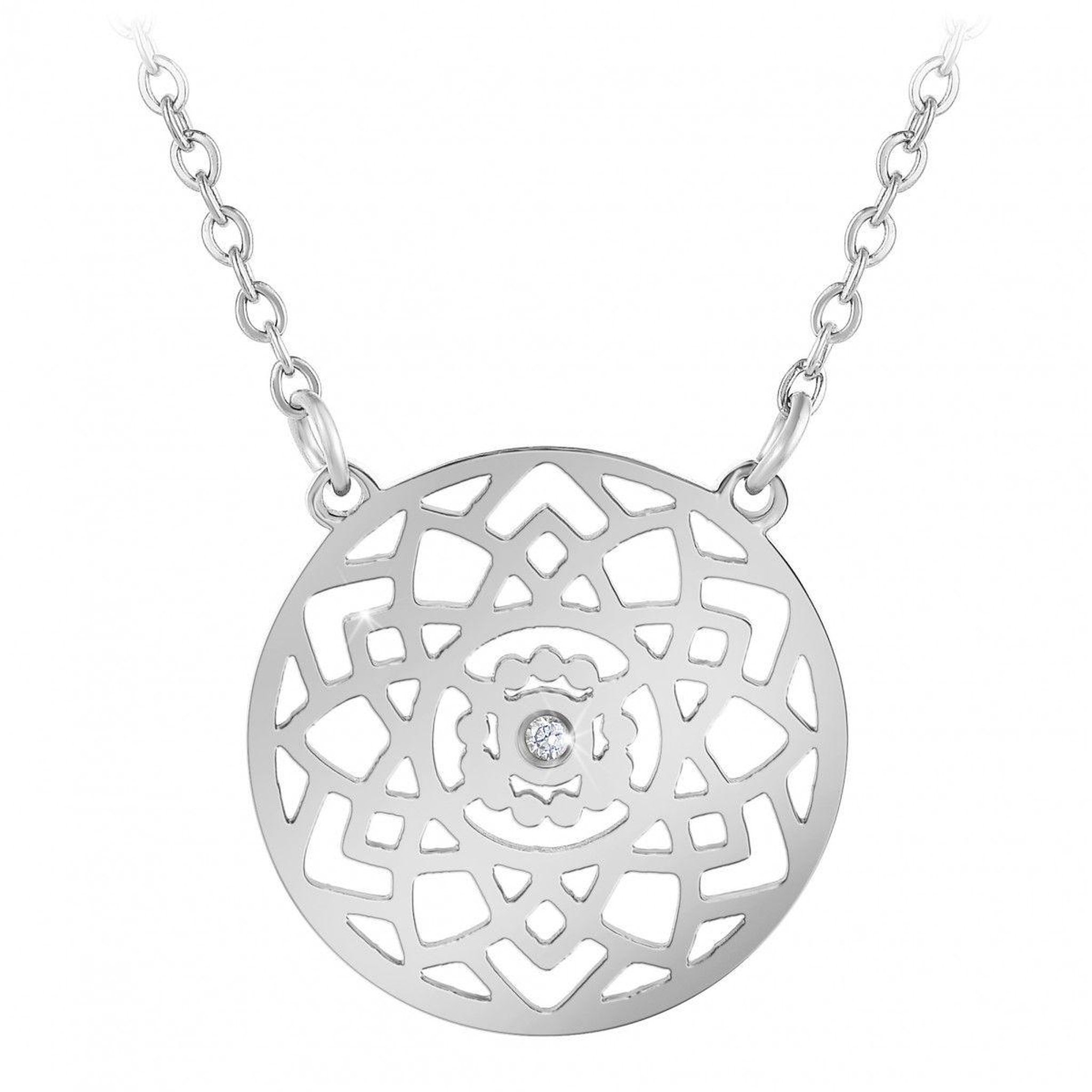 SC CRYSTAL Collier par SC Crystal orné d'un véritable diamant blanc