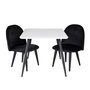Voir la diapositive 1 : Paris Prix Table Enfant & 2 Chaises  Polar  80cm Blanc & Noir