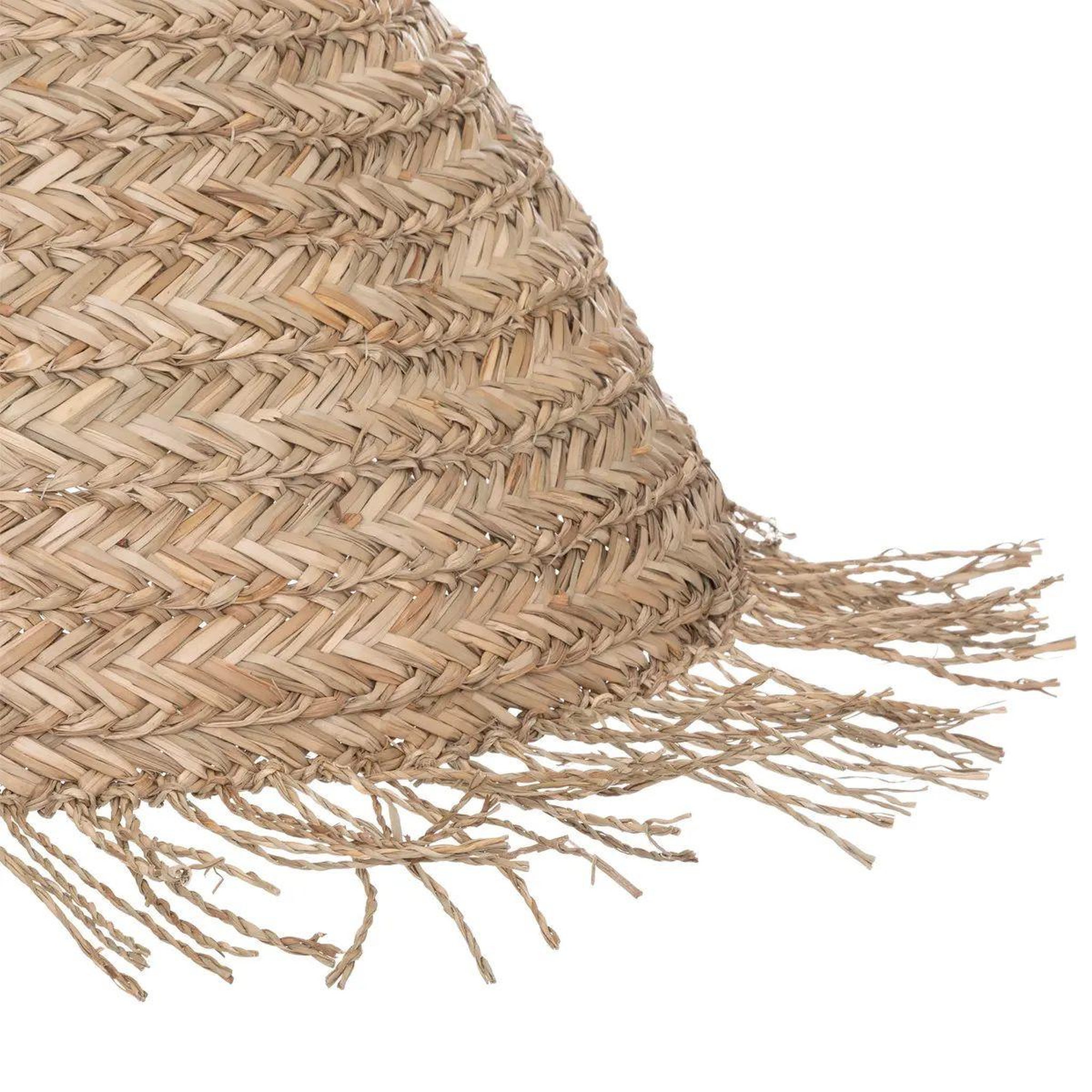 Voir la diapositive 2 : ATMOSPHERA Lampe suspension en roseau  sea view  56cm naturel