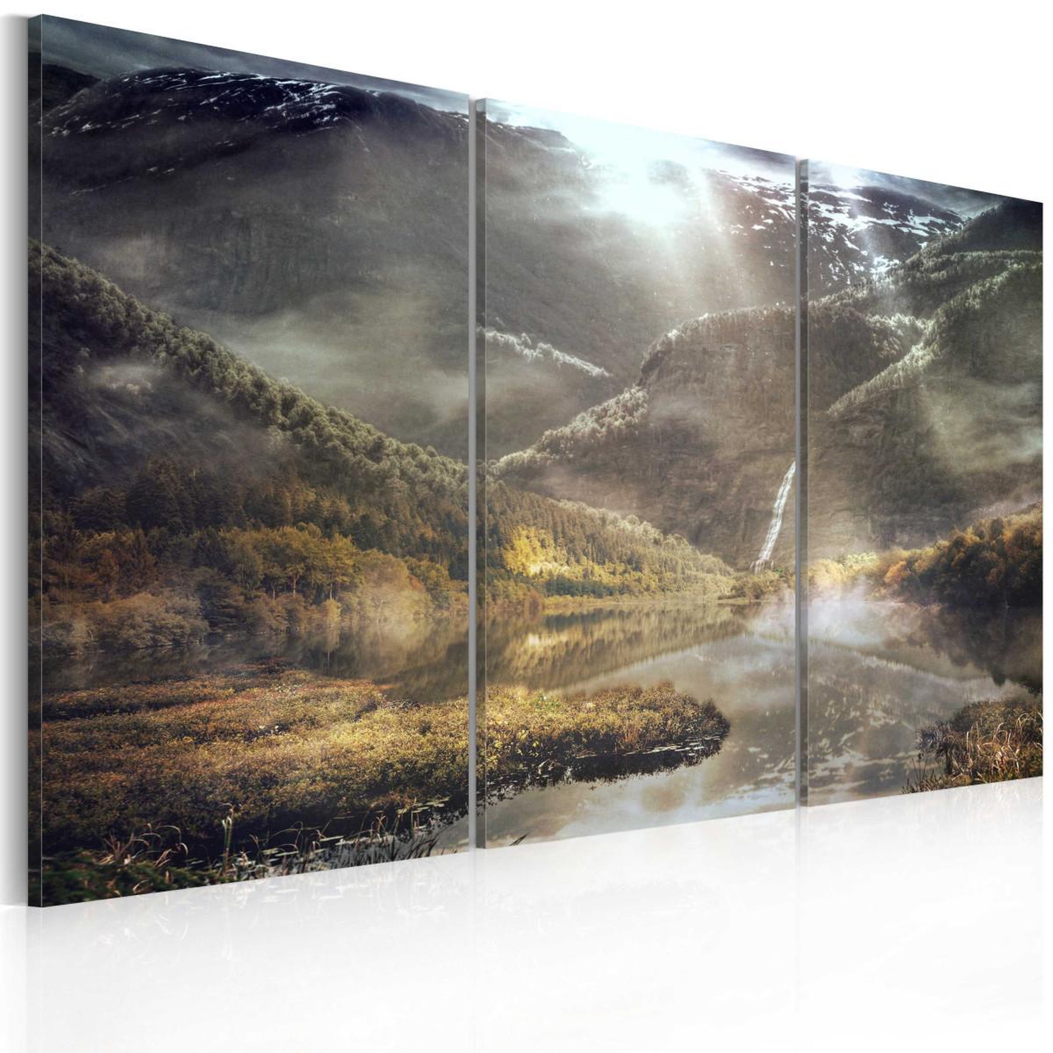 Paris Prix Tableau imprimé 3 panneaux  the land of mists. Coloris disponibles : Multicolore