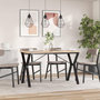 Voir la diapositive 3 : VIDAXL Pieds de table a manger cadre en Y 120x60x73 cm acier