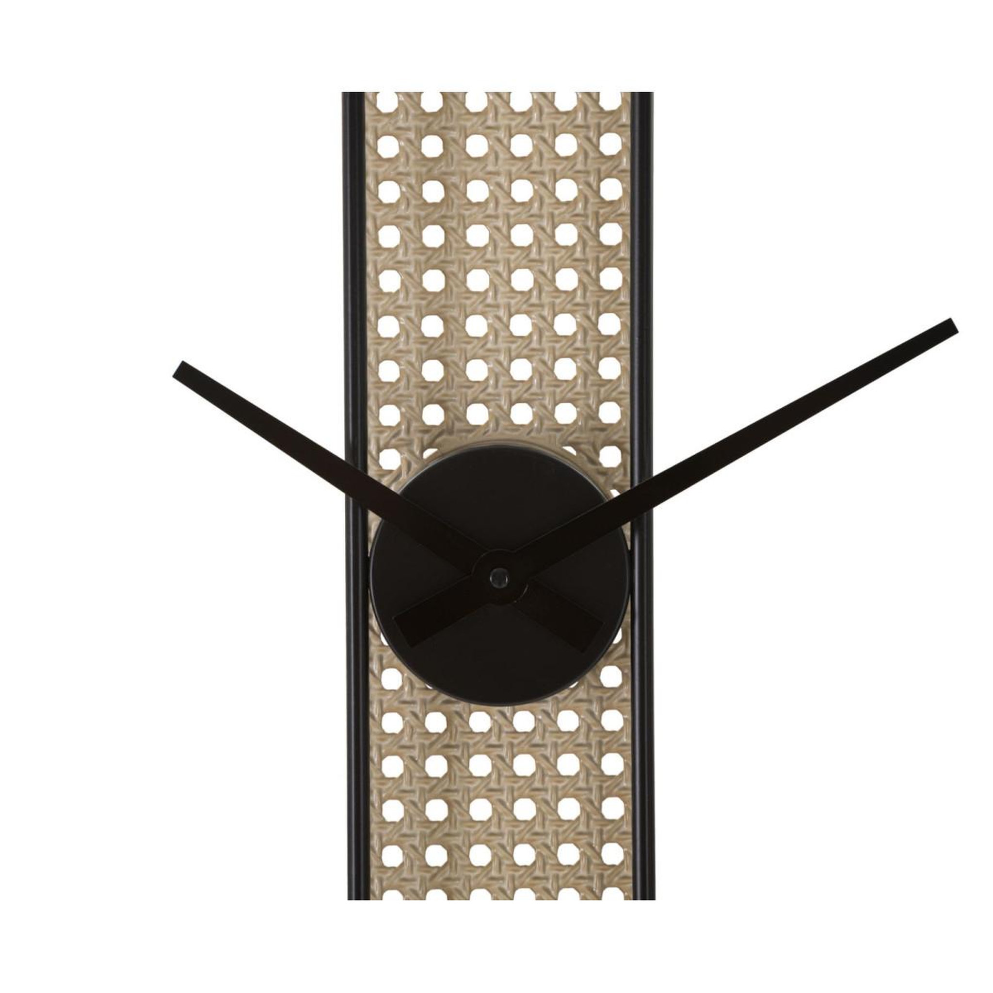 Voir la diapositive 2 : Paris Prix Horloge murale cannage  ribby  60cm noir & crème
