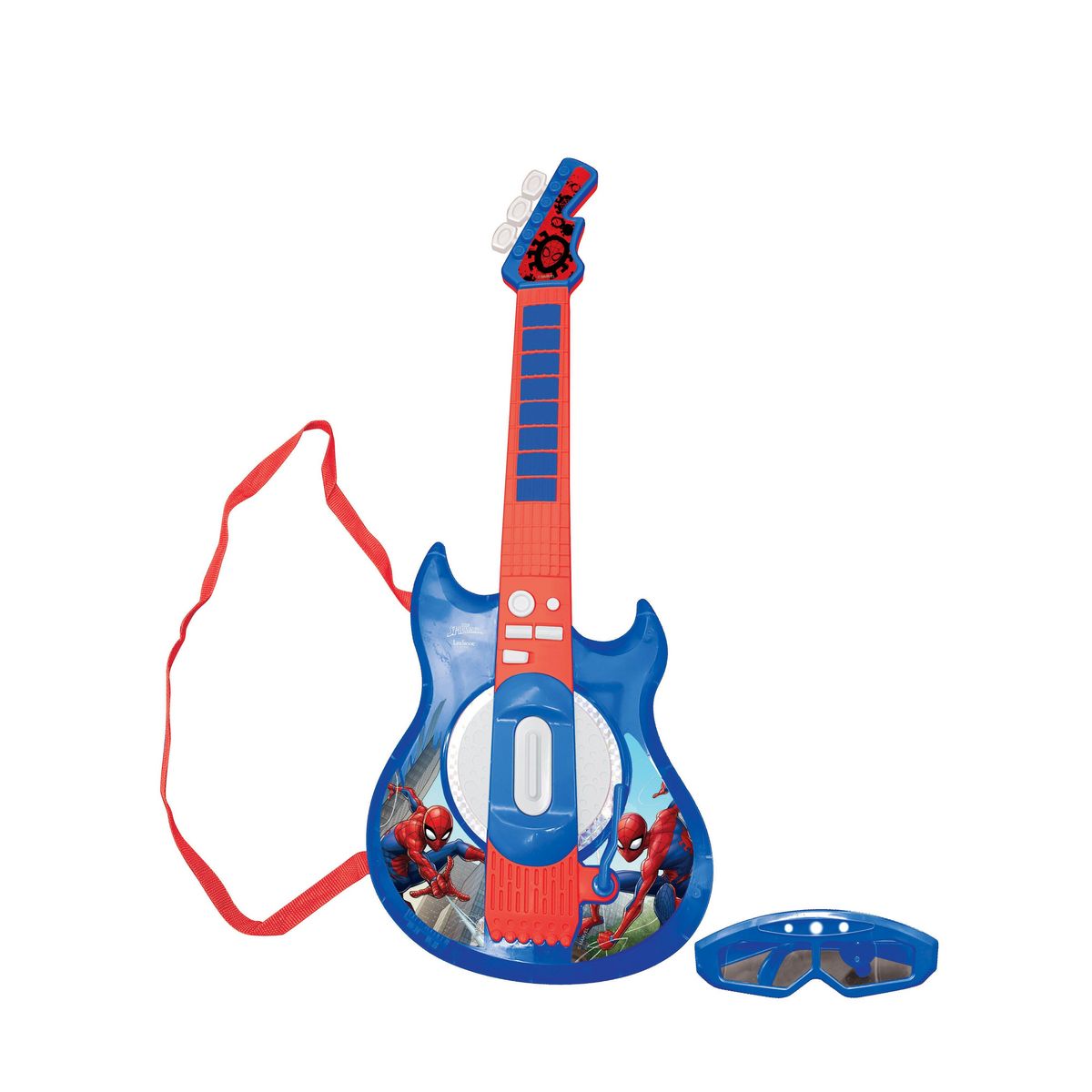Lexibook Guitare Électronique Lumineuse avec lunettes et micro Spider-Man