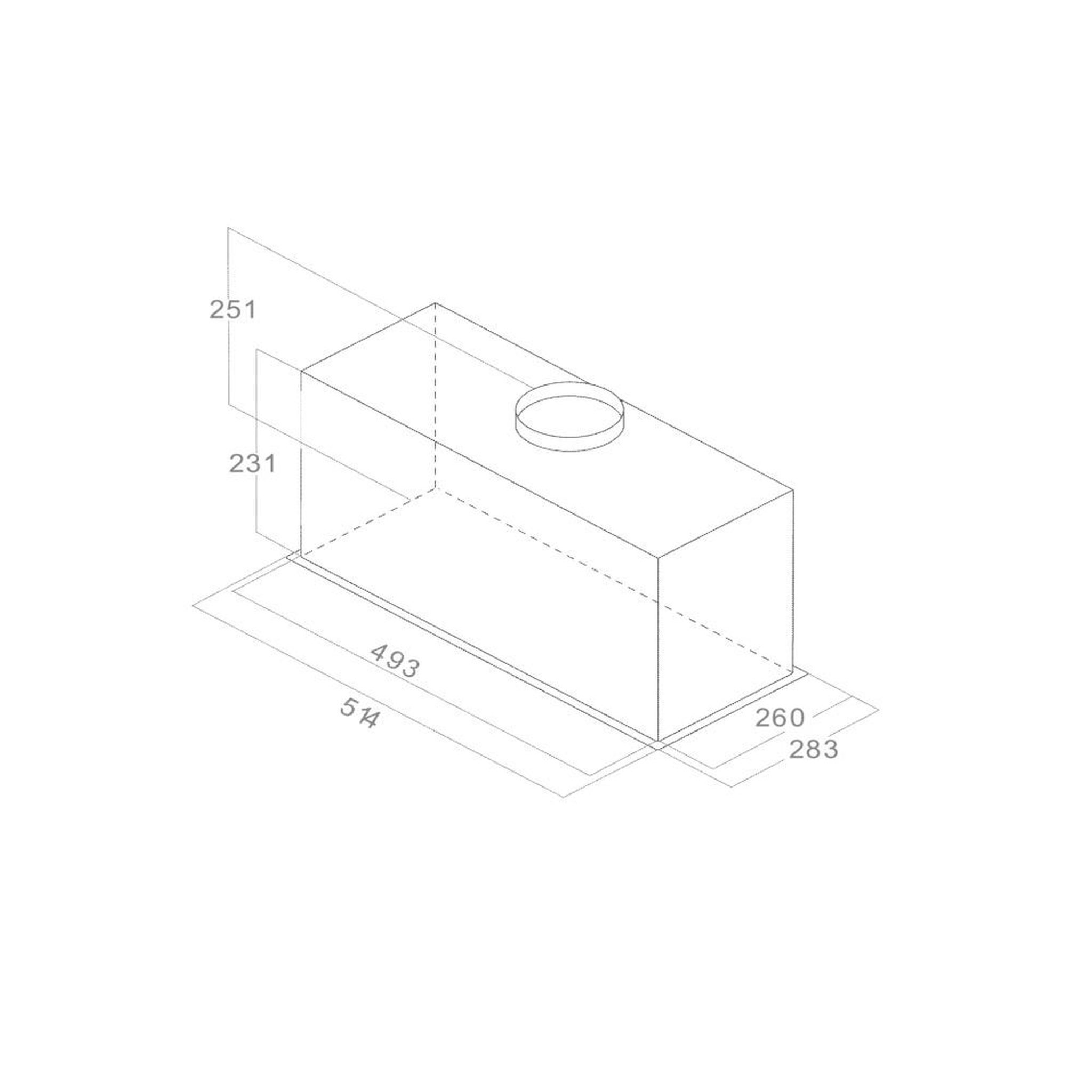 Voir la diapositive 4 : ELICA Groupe filtrant 52cm 65db 580m3/h gris - prf0180808